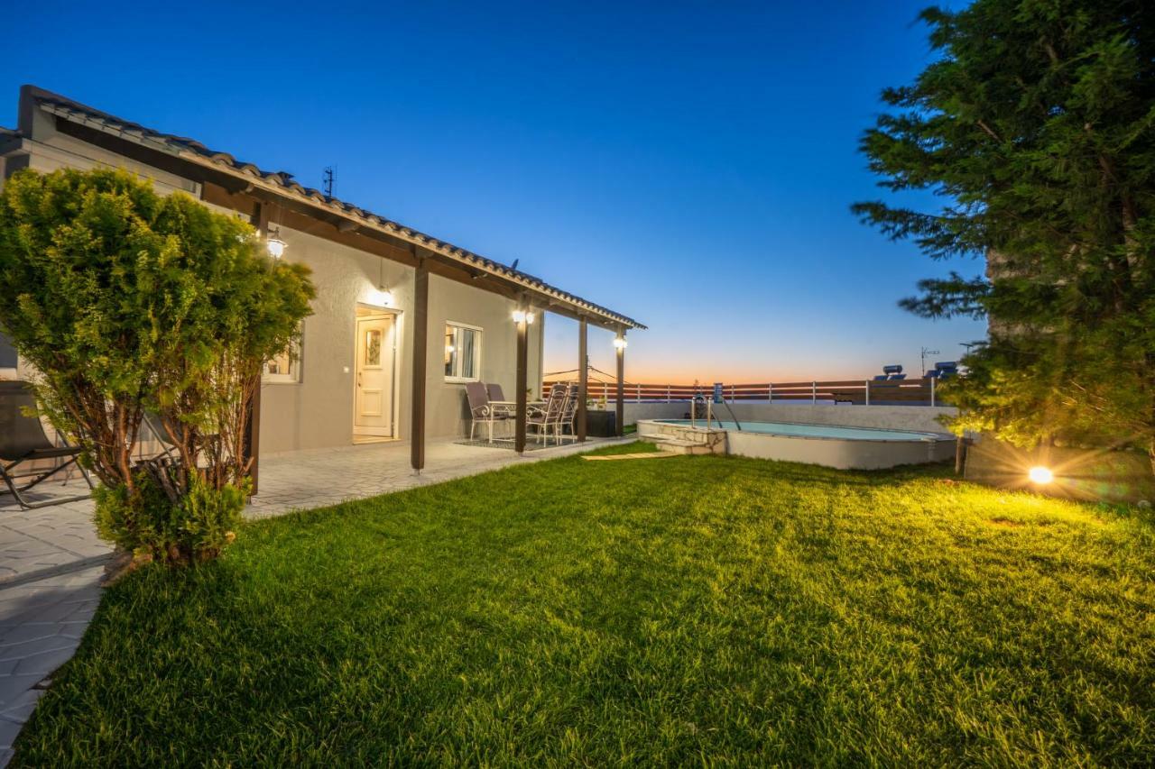 Fontana Luxury Villa Salakos With Pool Near Beach Eksteriør billede