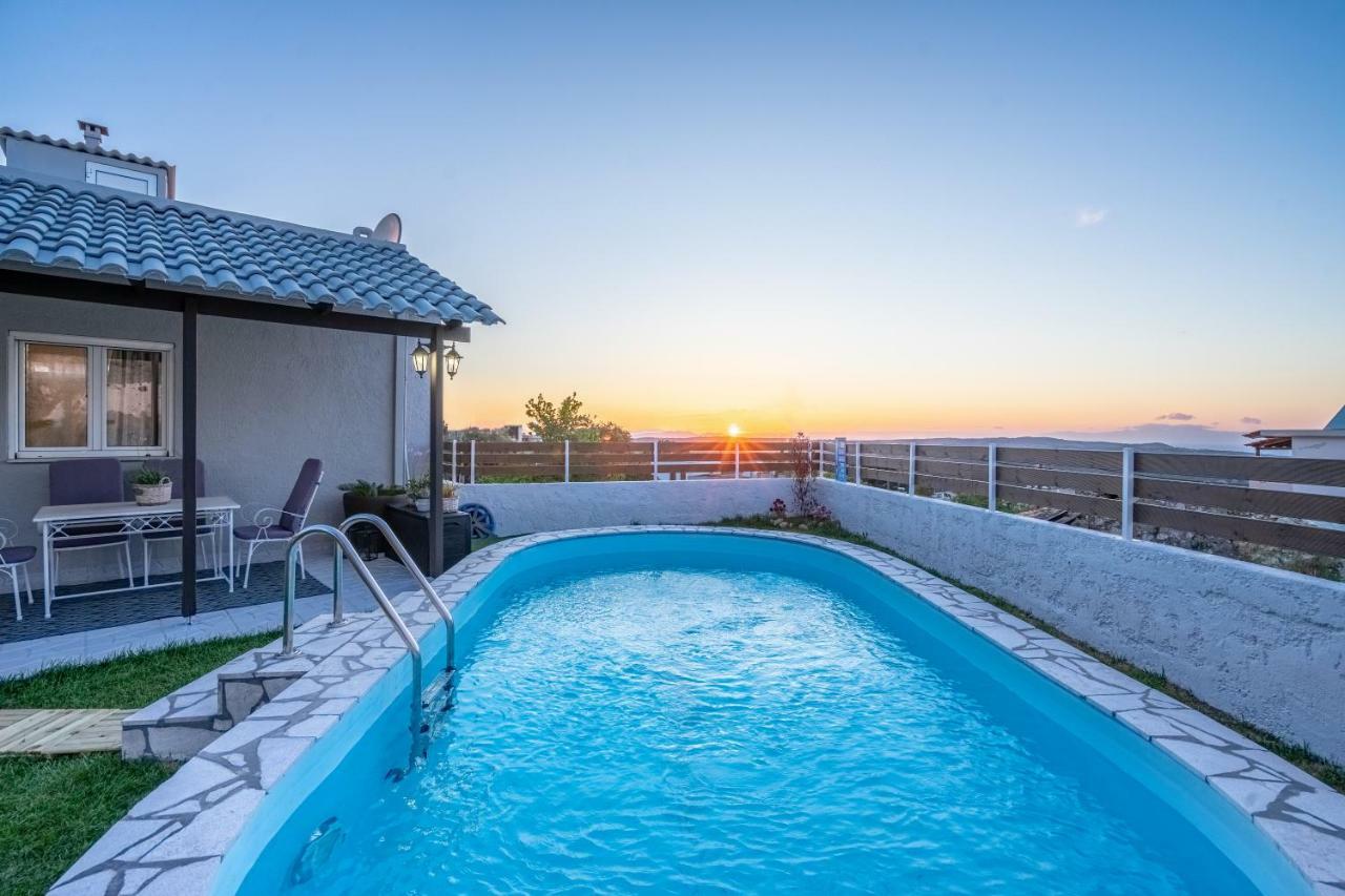 Fontana Luxury Villa Salakos With Pool Near Beach Eksteriør billede
