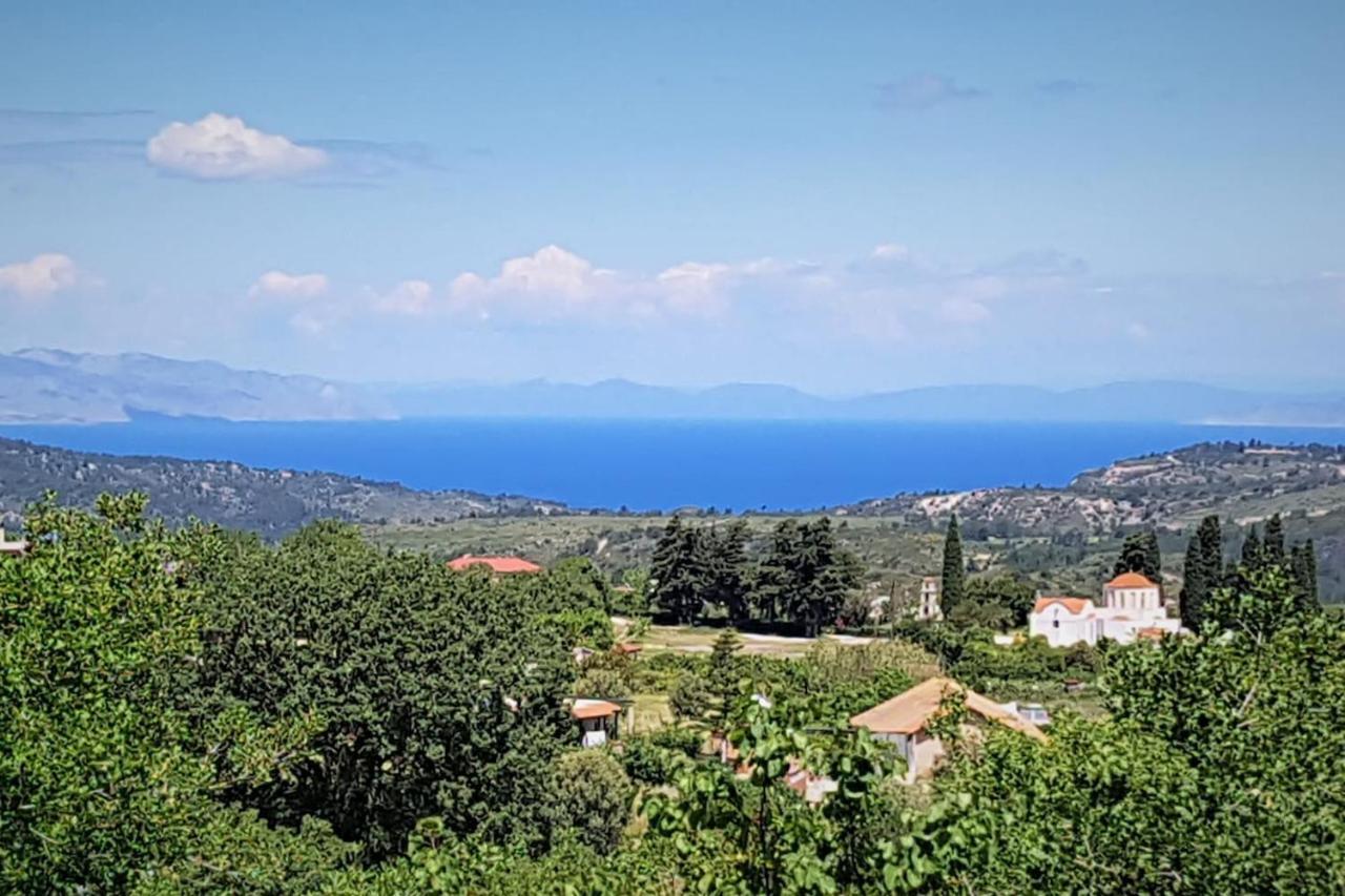 Fontana Luxury Villa Salakos With Pool Near Beach Eksteriør billede